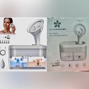 Cleardrums Electric Ear Wax Removal Kit Tool/Ear Cleaner/Ear Irrigation~NEW